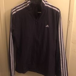 Purple Adidas Windbreaker Jacket