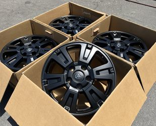 “20 Toyota Tundra Satin Black Rims/Wheels (Exchange available)