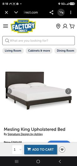 King size bed frame comes with the mattress no boxspring needed. Make offer. Pickup in spartanburg