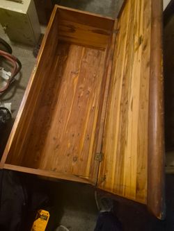 Old cedar chest