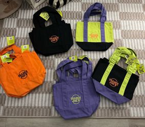 Traders joes Halloween mini tote bags