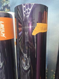 Midnight purple vinyl wrap roll