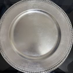 silver chargers with diamonds