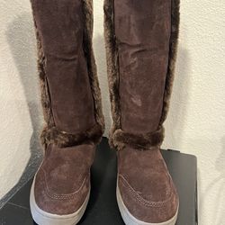 Style Co - Tall Chocolate Snow Boots, Size 8