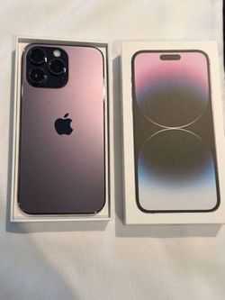 Excellent iPhone 14 Pro Max iOS18 Unlocked 256GB w/ Box & Cable Purple