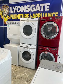 Stackable washer and dryer