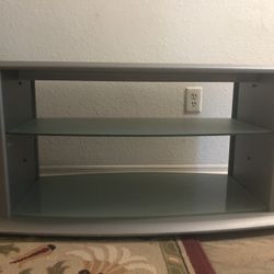 Tv Trolley With Glass Shelves Great Condition 