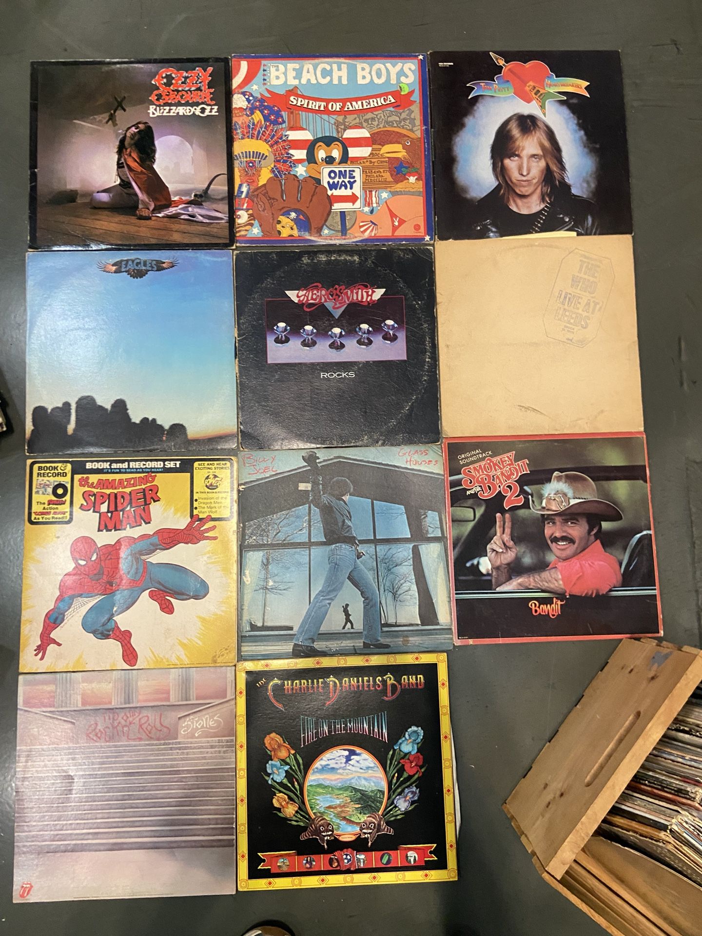Vintage Vinyl Records - Ozzy, Tom Petty, Rolling Stones, Aerosmith, Etc