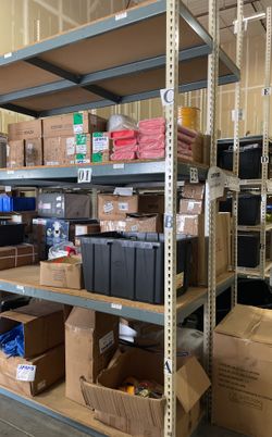 Shelving  With 2x4x3/4’ Particle Boards