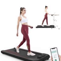 Under Desk Treadmill Portable Walking Pad, Adjustable Speed with APP, LCD Screen & Calorie Counter, Ultra Thin and Silent, Intended for Home/Office