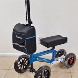 Knee Scooter, All Terrain Foldable Knee Scooter Walker, Disc Brake