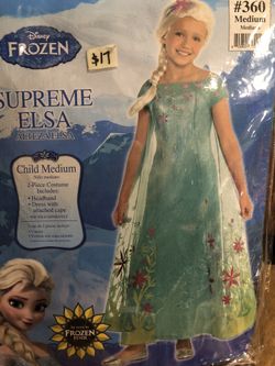 NEW Frozen Fever Elsa Halloween Costume size medium 8-10