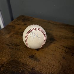Signed Clayton Kershaw Baseball