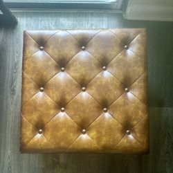 Leather Ottoman/foot Stool 