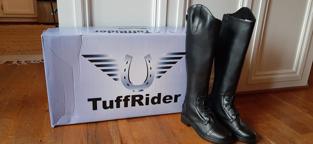 (NEW IN BOX) TuffRider Children's Starter Back Zip Field Boots Black
