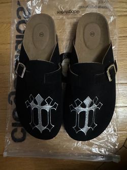 Mens Sandal slides with cross design