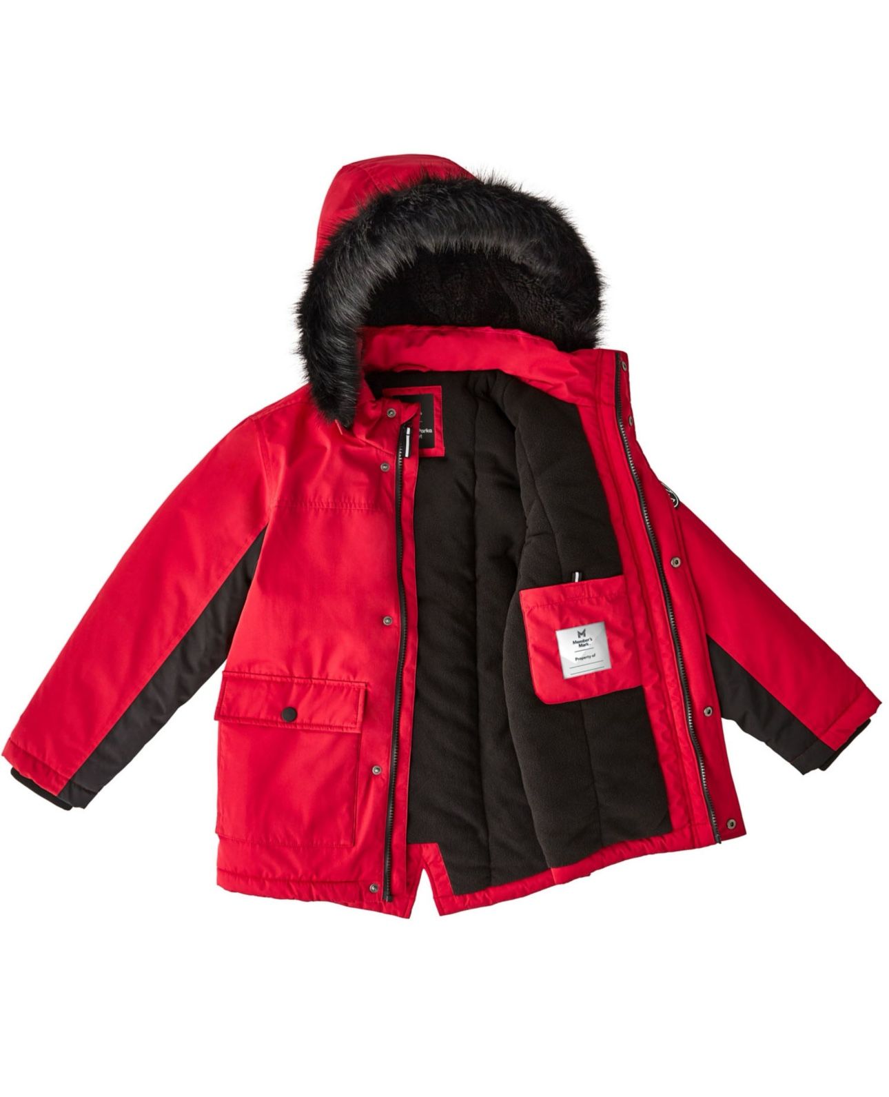 Kids Large 10/12 Parka Jacket Red New With Tags