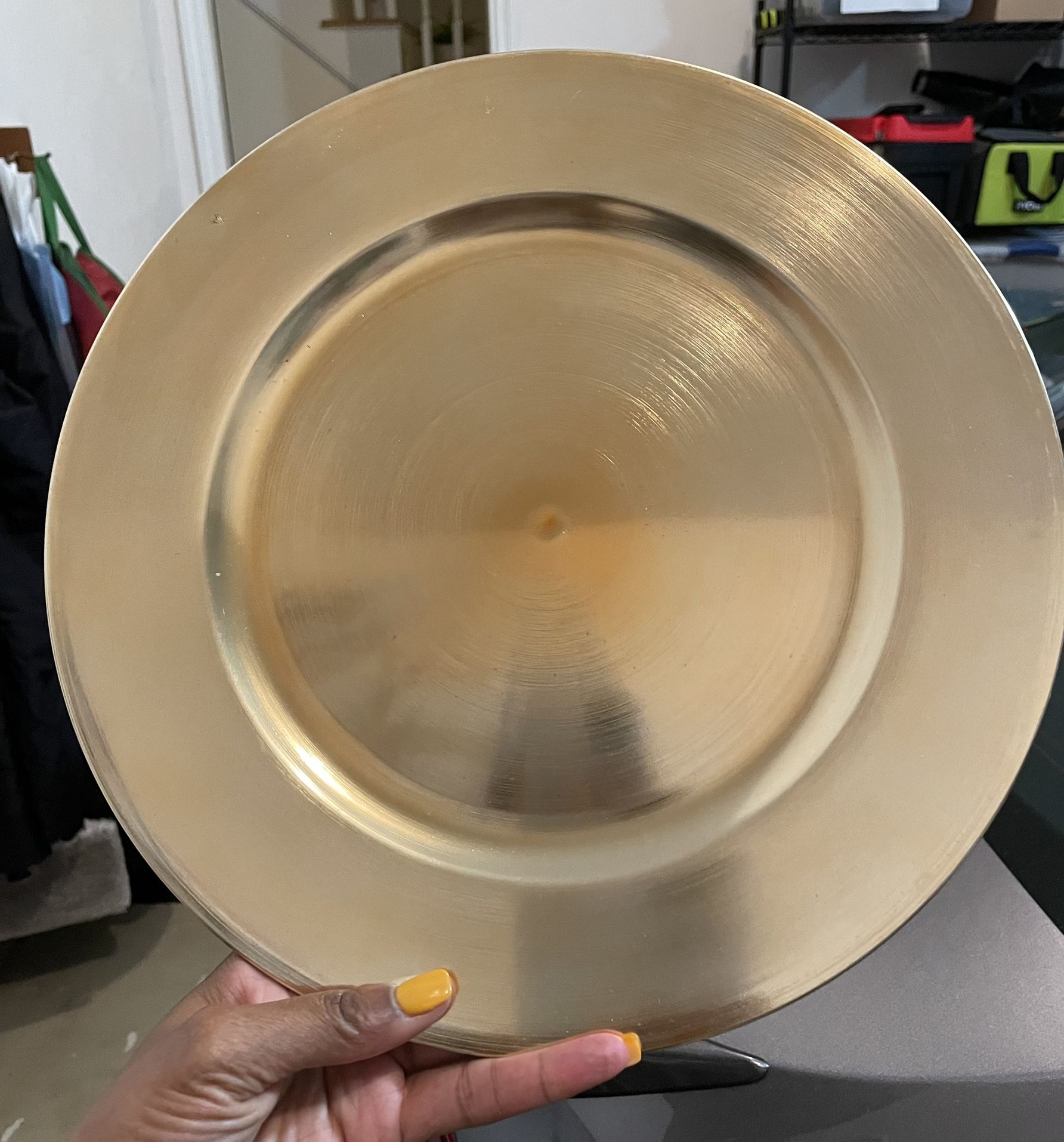 Gold 13” Charger Plates 