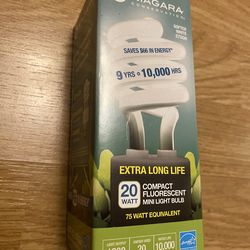 Niagara Conservation 20W 75 Watt Equivalent Extra Long Life Light Bulb, $8/each Or $70 For All 13