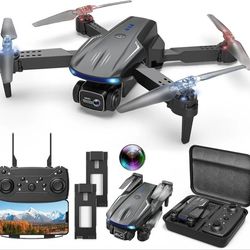 Drone with Camera 1080P for Kids Adults, Foldable HD FPV Mini Drone with 2 Batteries