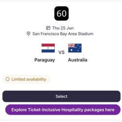 Paraguay vs Australia World Cup -Levi’s Stadium