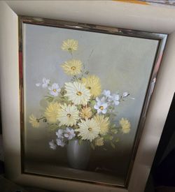 Yellow Assorted Flowers Artistic Interiors oil
