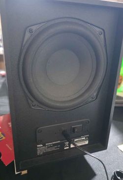 TCL soundbar and subwoofer