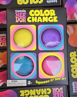 Schylling Needoh Teenie Color Change 4 pack | New | Authentic