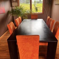 Dining table $500 And 8 Chairs Included For Free