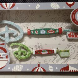 Disney Star Wars The Mandalorian Holiday Collectible Key Set Mando & Grogu