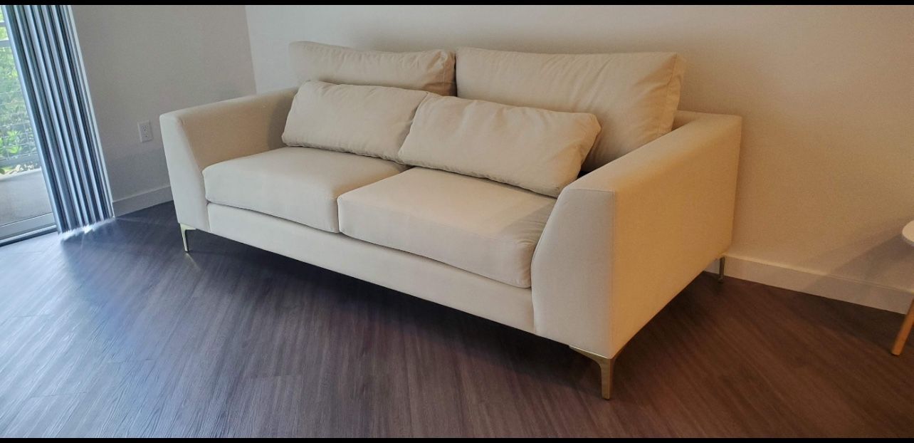 Suede Couch 