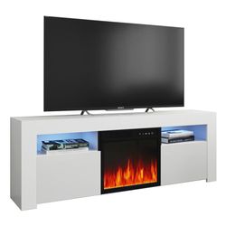 58” ELECTRIC FIREPLACE HOLDS UP TO 65”
