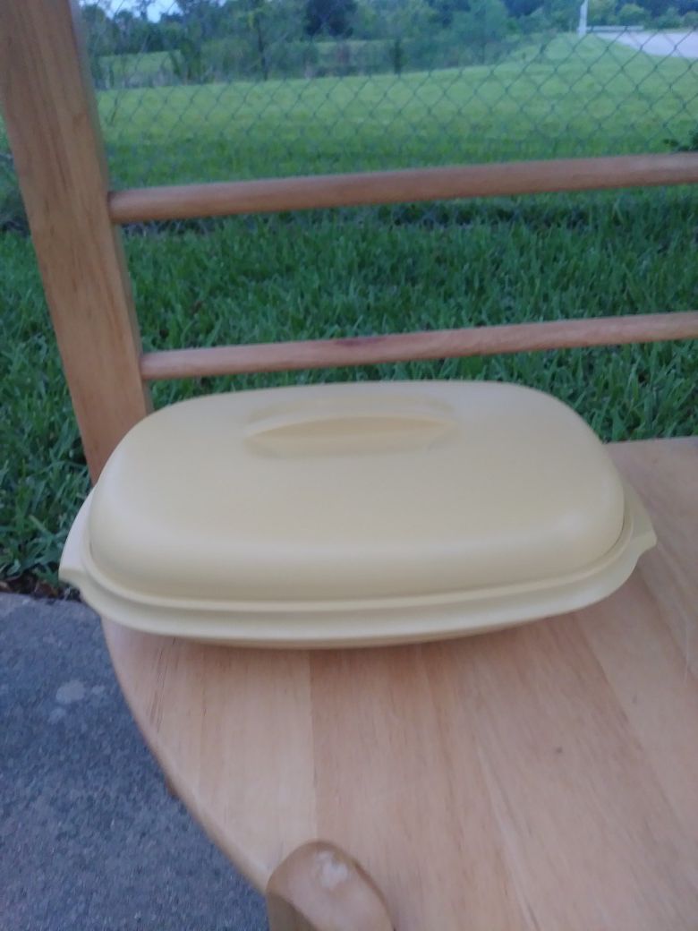 Vintage Tupperware container for food storage