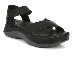 New Bzees Black Strappy Platform Sandals