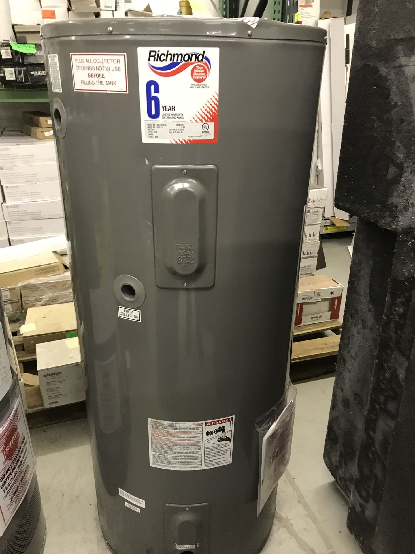 Richmond 65gal water heater electric