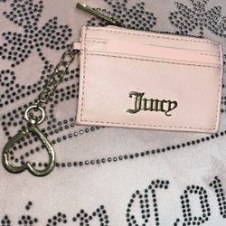 Juicy Couture Pink And Gold Coin/card Holder 