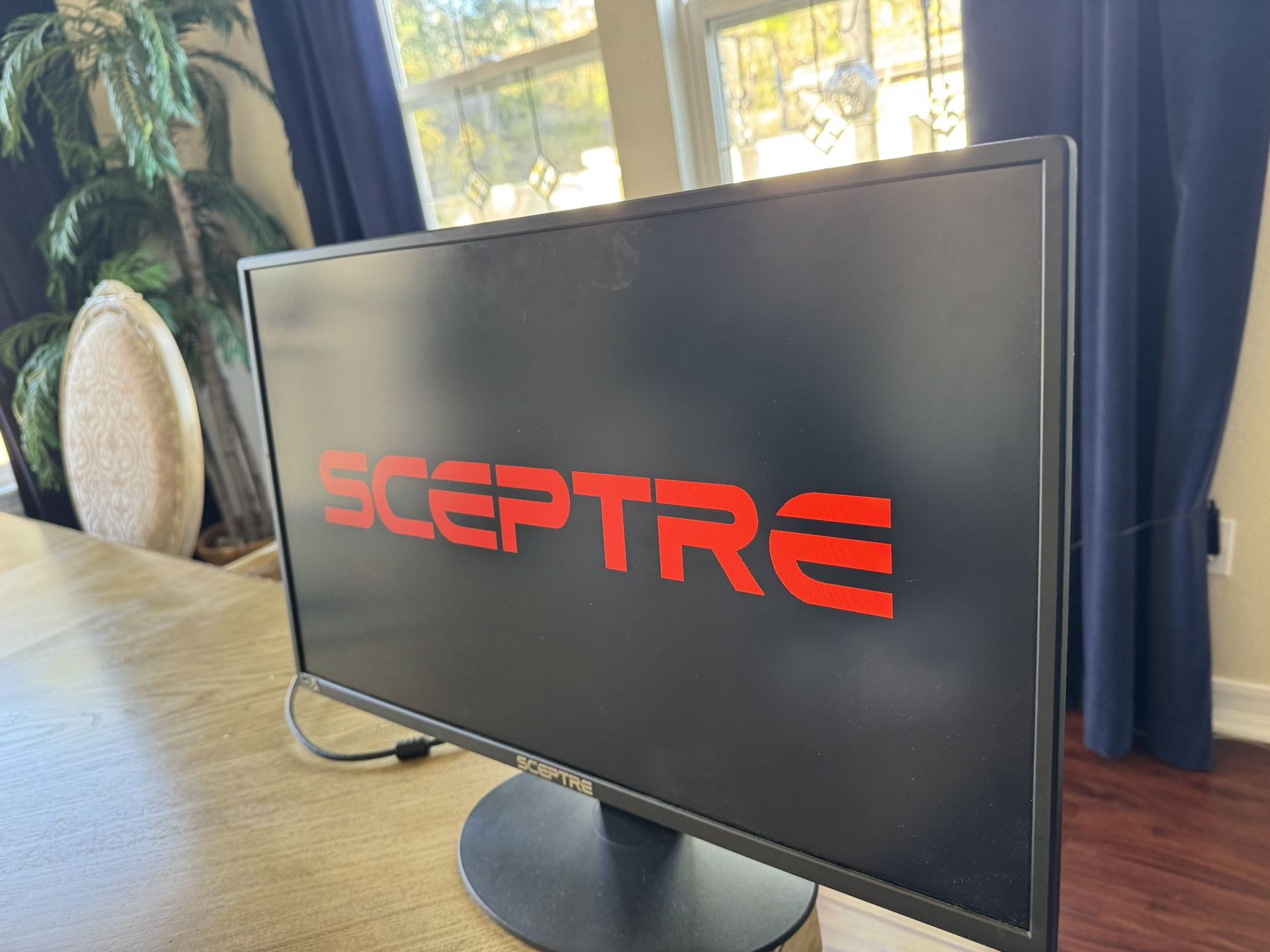 Sceptre 24-inch Prime Monitor Thin 1080p LED Monitor 99% sRGB 2x HDMI VGA Build-in Speakers, Machine Black