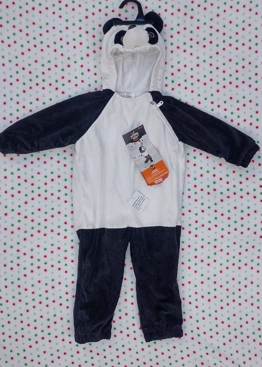 Hyde And Eek Costume Panda Bear Plush Baby Toddler Size 18/24 Months New