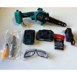 Cordless Mini Chainsaw with 2 Batteries