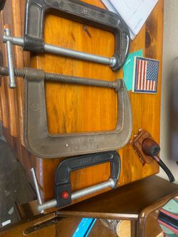 Lot of C-Clamps Various Sizes