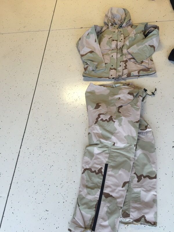 Military DCU goretex parka and trousers
