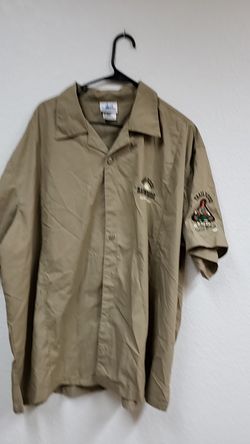 Disneyland resort trail rides button shirt