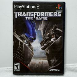 Transformers The Game PS2 PlayStation 2 Complete CIB Manual Black Label Tested