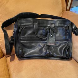 Tumi Leather Crossbody - Black