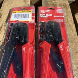 Milwaukee Ratcheting Pass-Through Crimper & Stripper NEW $35 each $35