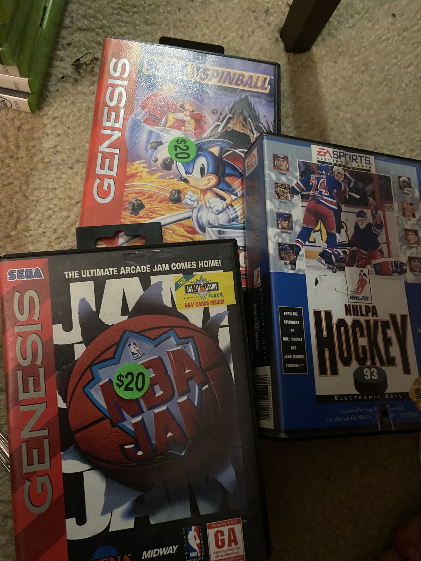 Sega Genesis Games $20 Each OBO
