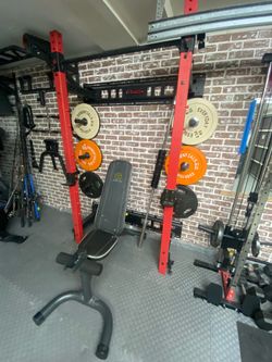 Wall mounted Bench press/ squat rack