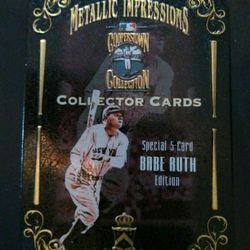 Trading Cards - Babe Ruth Metal Collector Cards
