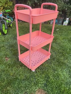 Simple 3 tier plastic utility cart