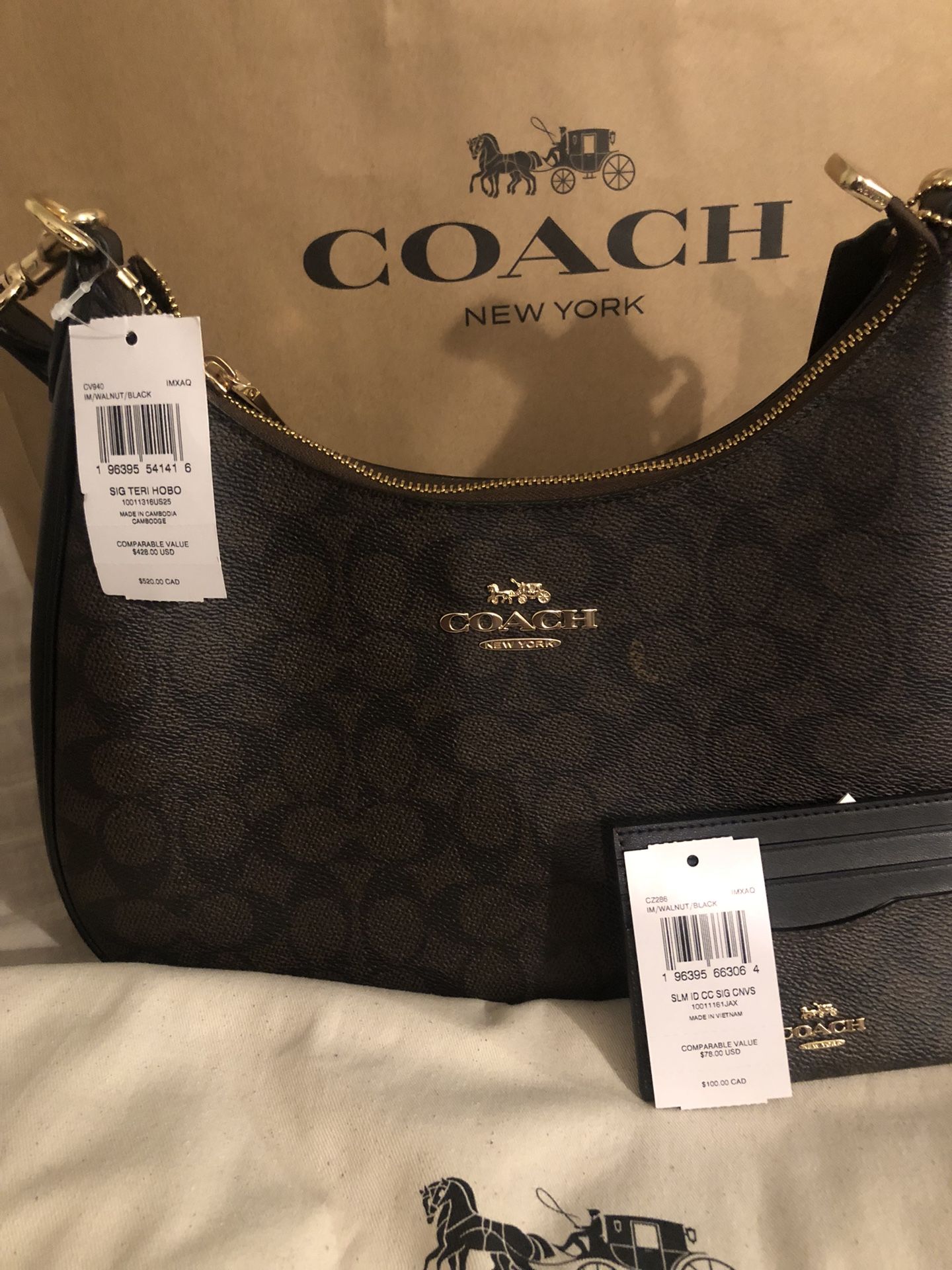 Coach Bag And Wallet Set